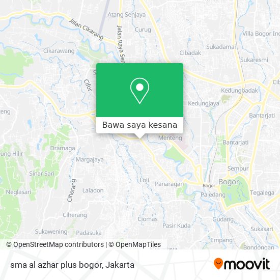Peta sma al azhar plus bogor
