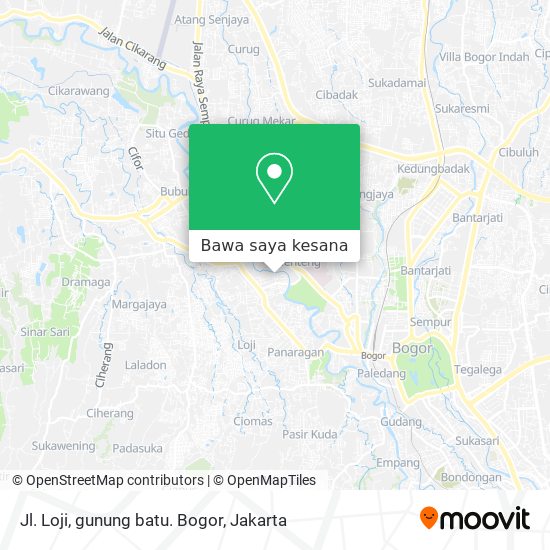 Peta Jl. Loji, gunung batu. Bogor