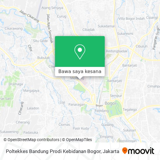 Peta Poltekkes Bandung Prodi Kebidanan Bogor