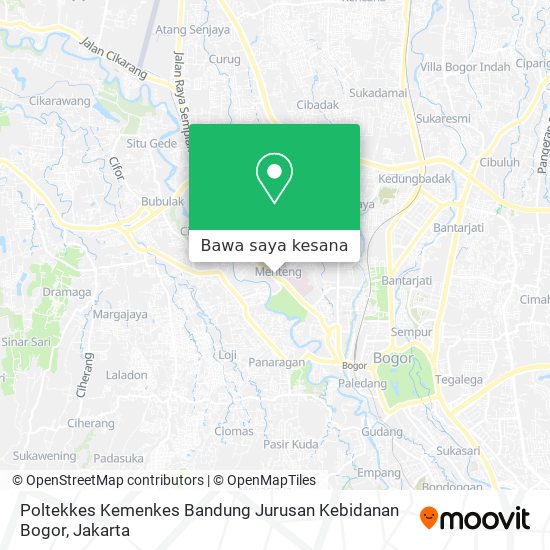 Peta Poltekkes Kemenkes Bandung Jurusan Kebidanan Bogor