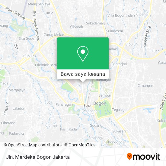 Peta Jln. Merdeka Bogor