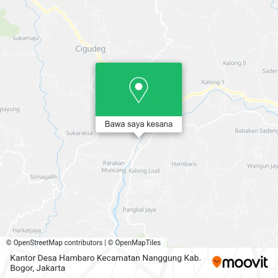 Peta Kantor Desa Hambaro Kecamatan Nanggung Kab. Bogor