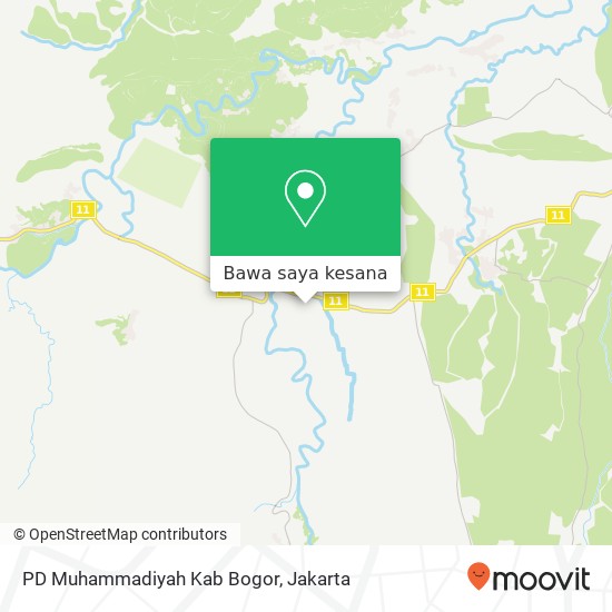 Peta PD Muhammadiyah Kab Bogor