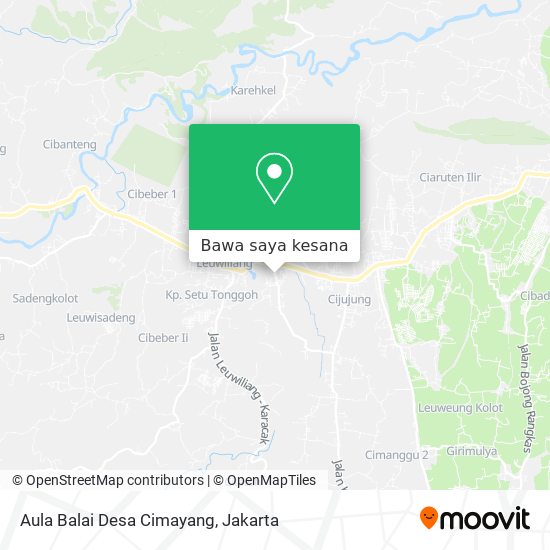 Peta Aula Balai Desa Cimayang