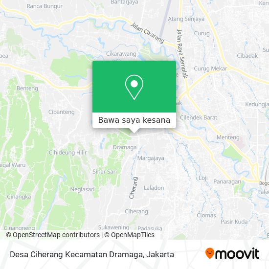 Peta Desa Ciherang Kecamatan Dramaga