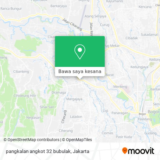 Peta pangkalan angkot 32 bubulak