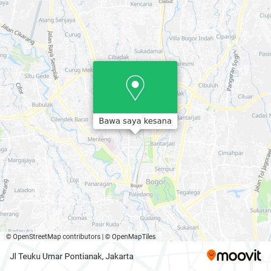 Peta Jl Teuku Umar Pontianak