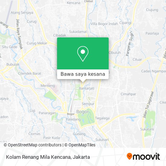 Peta Kolam Renang Mila Kencana