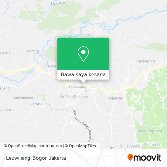 Peta Leuwiliang, Bogor