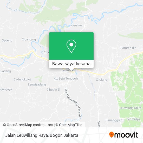 Peta Jalan Leuwiliang Raya, Bogor
