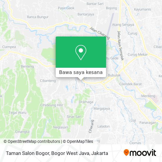 Peta Taman Salon Bogor, Bogor West Java