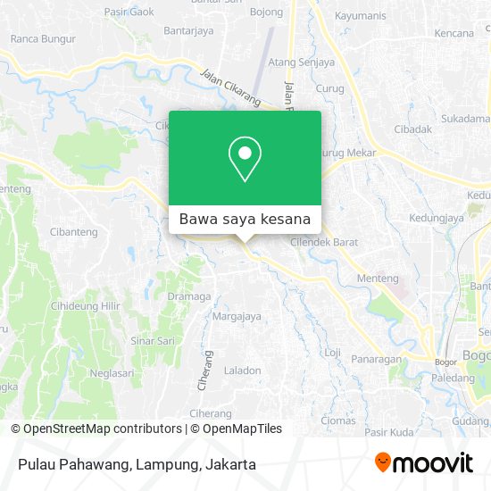Peta Pulau Pahawang, Lampung