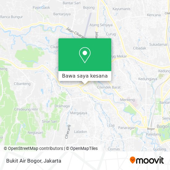 Peta Bukit Air Bogor
