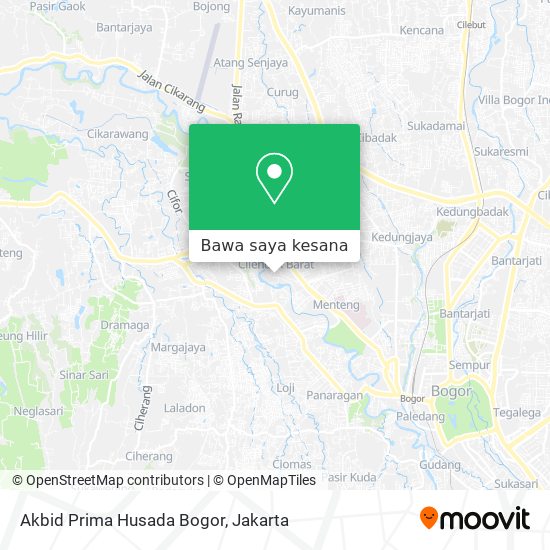 Peta Akbid Prima Husada Bogor