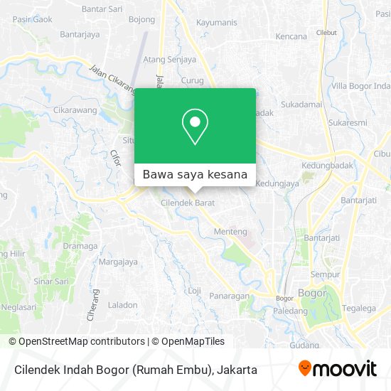 Peta Cilendek Indah Bogor (Rumah Embu)