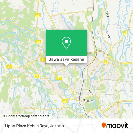 Peta Lippo Plaza Kebun Raya