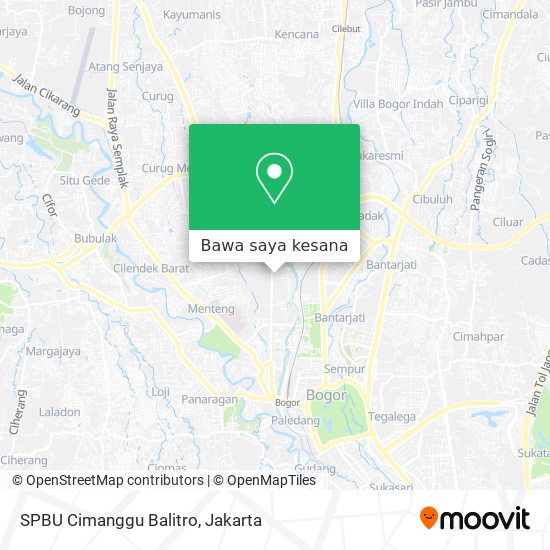 Peta SPBU Cimanggu Balitro