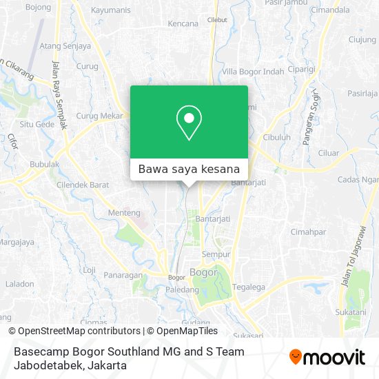 Peta Basecamp Bogor Southland MG and S Team Jabodetabek