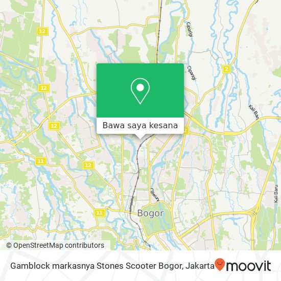 Peta Gamblock markasnya Stones Scooter Bogor