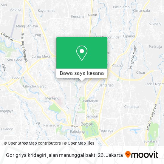 Peta Gor griya kridagiri jalan manunggal bakti 23