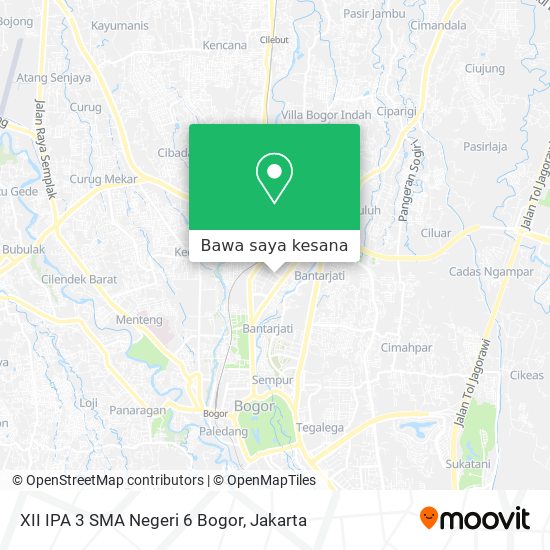 Peta XII IPA 3 SMA Negeri 6 Bogor