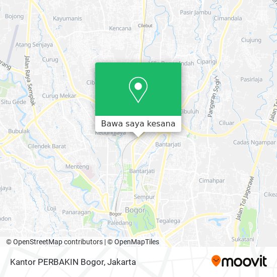 Peta Kantor PERBAKIN Bogor