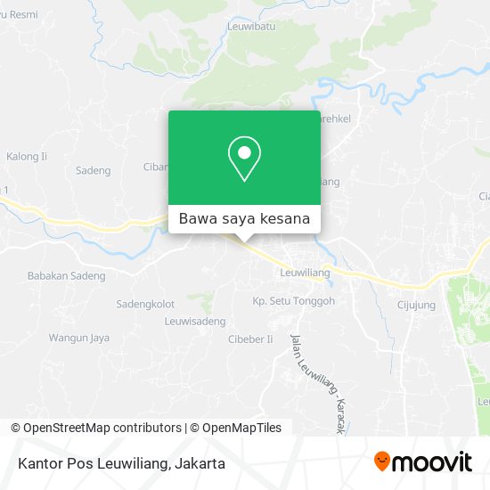 Peta Kantor Pos Leuwiliang