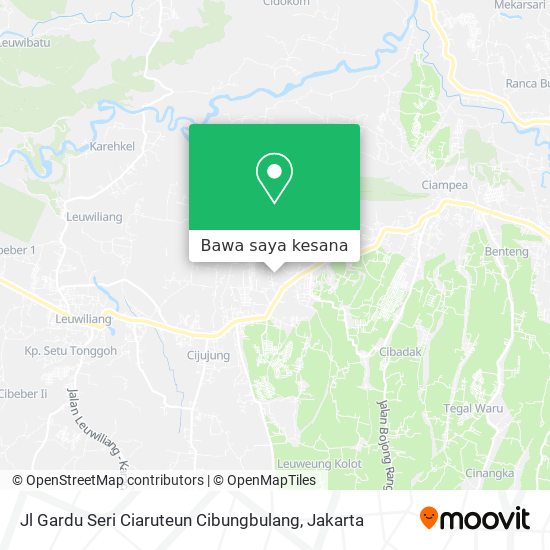 Peta Jl Gardu Seri Ciaruteun Cibungbulang