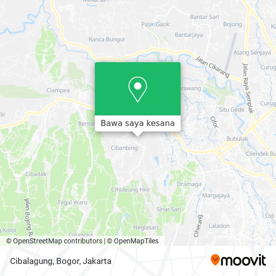 Peta Cibalagung, Bogor