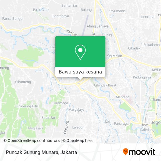 Peta Puncak Gunung Munara