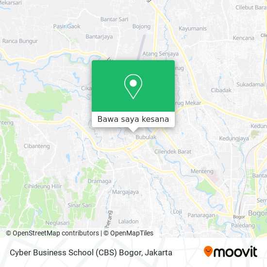 Peta Cyber Business School (CBS) Bogor