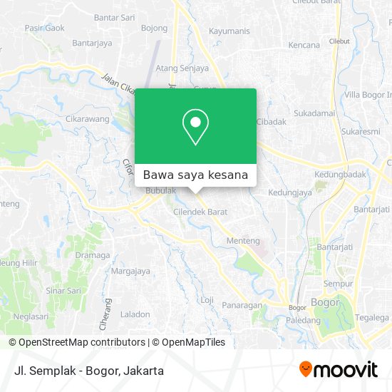 Peta Jl. Semplak - Bogor