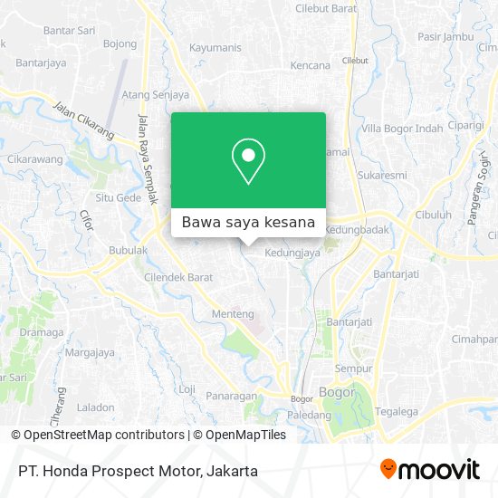 Peta PT. Honda Prospect Motor