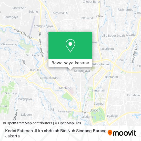 Peta Kedai Fatimah Jl.kh.abdulah Bin Nuh Sindang Barang