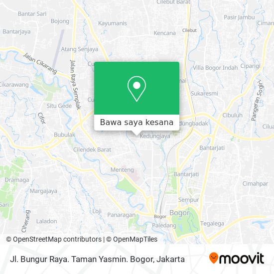 Peta Jl. Bungur Raya. Taman Yasmin. Bogor