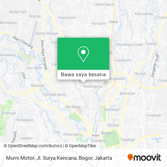 Peta Murni Motor, Jl. Surya Kencana, Bogor