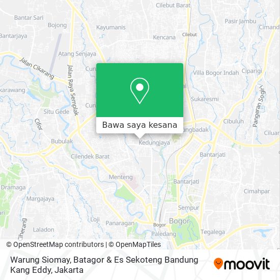 Peta Warung Siomay, Batagor & Es Sekoteng Bandung Kang Eddy