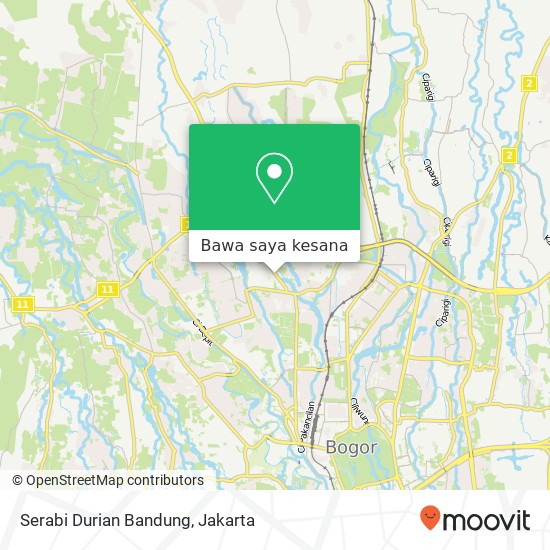 Peta Serabi Durian Bandung