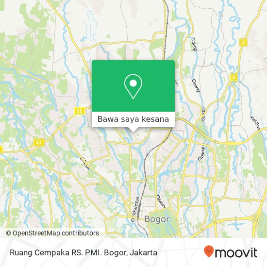 Peta Ruang Cempaka RS. PMI. Bogor