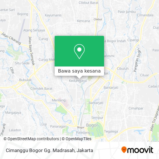Peta Cimanggu Bogor Gg. Madrasah