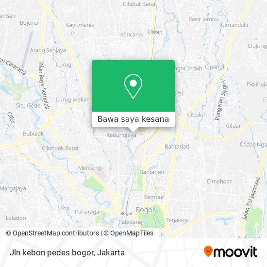 Peta Jln kebon pedes bogor