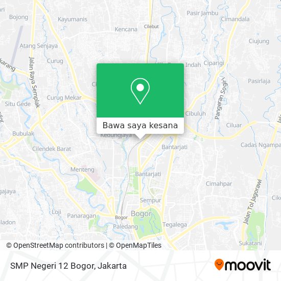 Peta SMP Negeri 12 Bogor