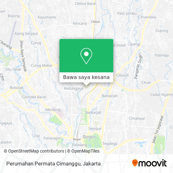 Peta Perumahan Permata Cimanggu