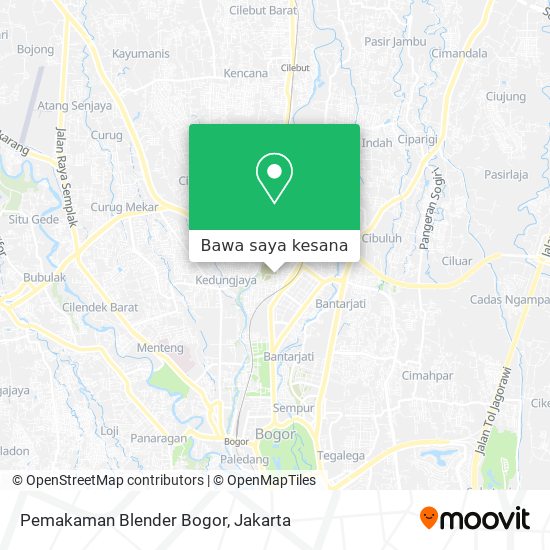 Peta Pemakaman Blender Bogor