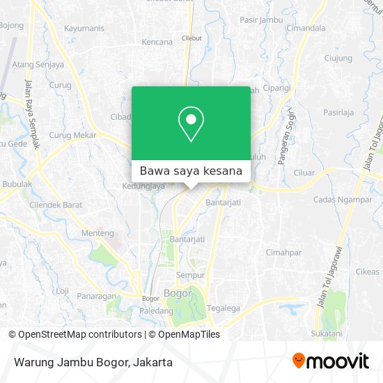 Peta Warung Jambu Bogor