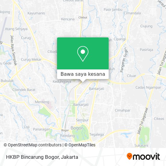 Peta HKBP Bincarung Bogor