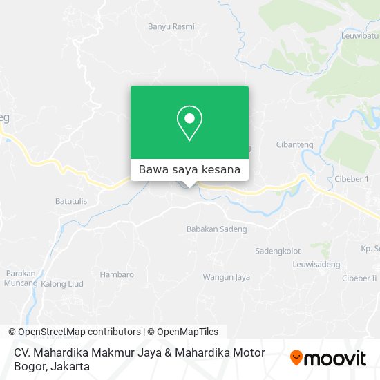 Peta CV. Mahardika Makmur Jaya & Mahardika Motor Bogor