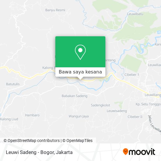 Peta Leuwi Sadeng - Bogor