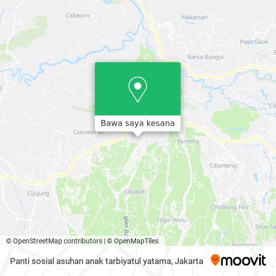 Peta Panti sosial asuhan anak tarbiyatul yatama