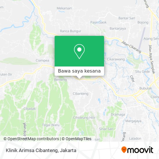 Peta Klinik Arimsa Cibanteng